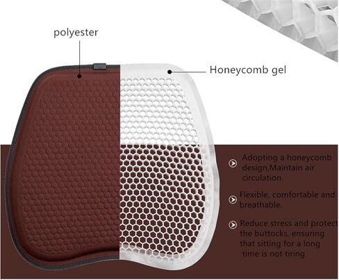 Car Seat Cushion for Mercedes Benz GLK 350 GLK 300 GLK 250, Universal Integrated Honeycomb Four Seasons Breathable Comfortable Portable Seat Pad Tailbone Pain Relief Coccyx Pillow,Beige in Saudi Arabia