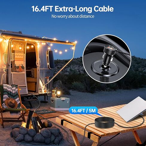 كابل Starlink Mini [10FT]، AUCARAUTO 3 في 1 Starlink Mini Car Charger DC كابل طاقة 12V-24V محول ولاعة السجائر مع شاشة رقمية، PD 45W USB-C وشاحن USB سريع (18W) للشاحنات والسيارات RVs in Kuwait