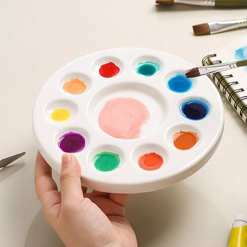 3PCS Paint Tray Palettes Plastic Art Supplies Students Art Class Palette Paint Supplies in Saudi Arabia
