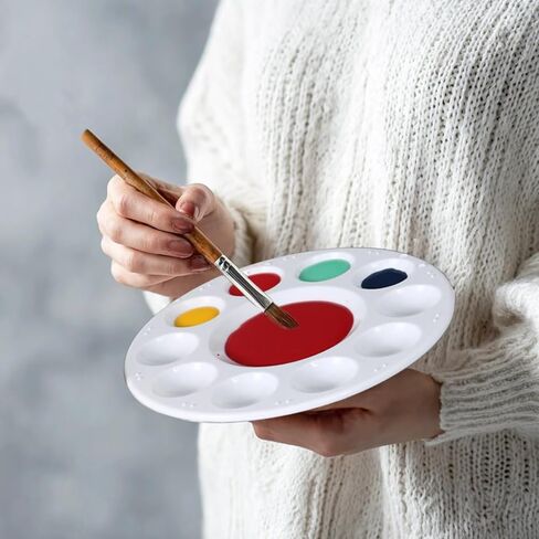 3PCS Paint Tray Palettes Plastic Art Supplies Students Art Class Palette Paint Supplies in Saudi Arabia