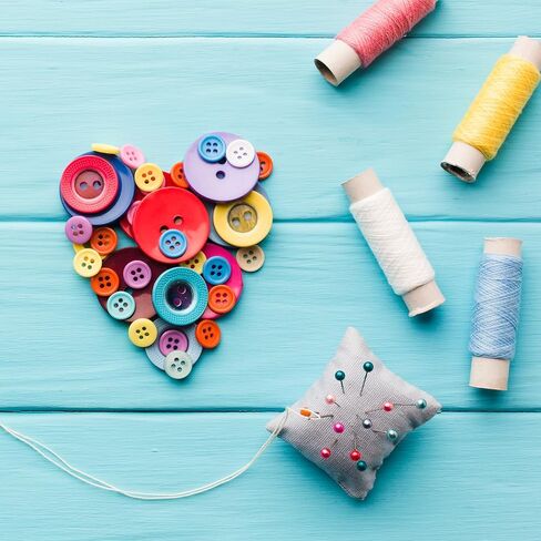 About 660 Resin Buttons of Various Specifications Assorted Buttons for Crafts Handmade DIY Multicolor in Saudi Arabia