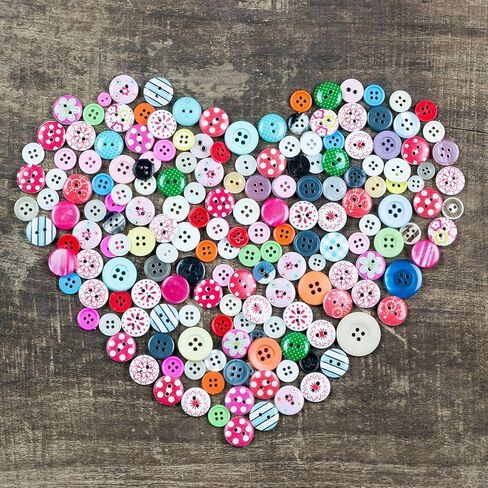 About 660 Resin Buttons of Various Specifications Assorted Buttons for Crafts Handmade DIY Multicolor in Saudi Arabia