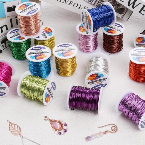 10 Gauge Aluminum Craft Wire, 2.5mm Jewelry Wire for Jewelry Making Supplies and DIY Metal Craft Art (Silver, 65 Feet) in Kuwait