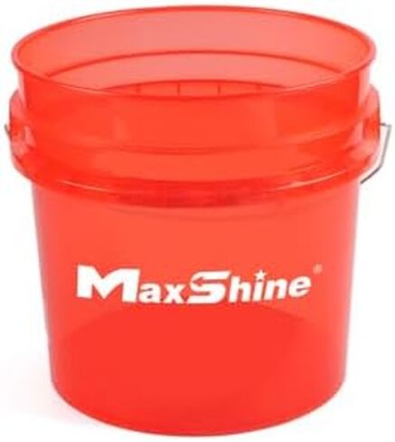 Maxshine Rolling Bucket Dolly (أسود) - دوللي غسيل السيارات المتدحرجة للخدمة الشاقة مع 5 عجلات، 2 عجلات قفل، فتحات لتفصيل مركبات التنظيف وفرش التفصيل - ملحقات ولوازم التفاصيل in Saudi Arabia
