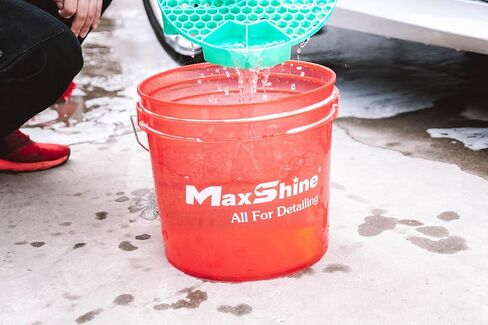 Maxshine Rolling Bucket Dolly (أسود) - دوللي غسيل السيارات المتدحرجة للخدمة الشاقة مع 5 عجلات، 2 عجلات قفل، فتحات لتفصيل مركبات التنظيف وفرش التفصيل - ملحقات ولوازم التفاصيل in Saudi Arabia