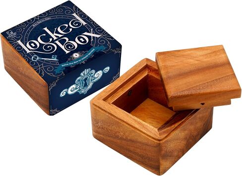 BSIRI Magic Sliding Box- Secret Box Brain Teaser Wooden Puzzle Boxes with Hidden Compartments. Ideal Mystery Box, Money Box, Jewelry Box, 3D Puzzle Lock Box, Gift Card, and Money Puzzle Box in Kuwait