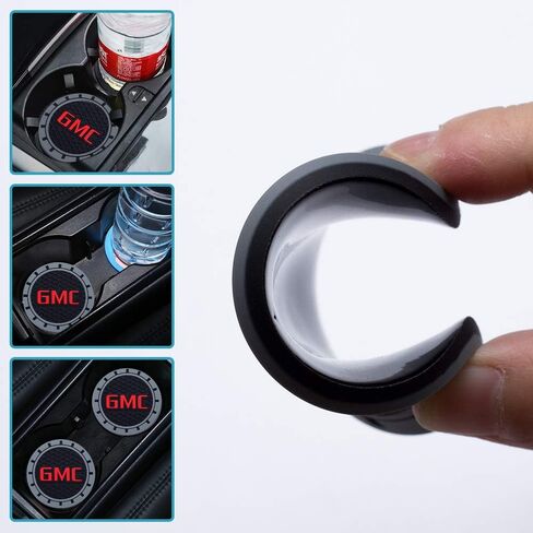 Car Cup Holder Coaster for Cadillac ATS CTS EXT SRX XTS XLR Sedan ELR Recessed Silicone Cupholder Coaster Interior Accessories 2.75in 2Pieces in Saudi Arabia
