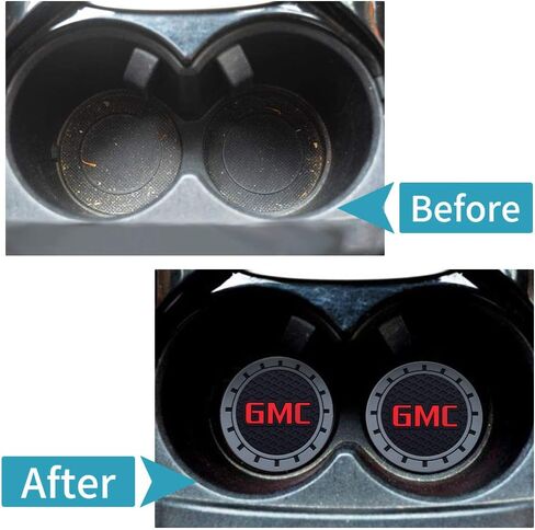 Car Cup Holder Coaster for Cadillac ATS CTS EXT SRX XTS XLR Sedan ELR Recessed Silicone Cupholder Coaster Interior Accessories 2.75in 2Pieces in Saudi Arabia