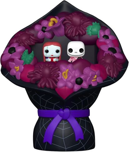 فانكو بيتي بوب! باقة: The Nightmare Before Christmas - سالي وجاك سكيلينجتون - 0.9 بوصة (2.2 سم) قابلة للتجميع - فكرة هدية - حقائب الحفلات - حشوات للجوارب in Kuwait