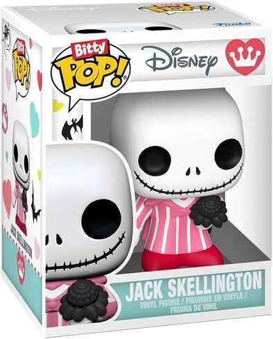 فانكو بيتي بوب! باقة: The Nightmare Before Christmas - سالي وجاك سكيلينجتون - 0.9 بوصة (2.2 سم) قابلة للتجميع - فكرة هدية - حقائب الحفلات - حشوات للجوارب in Kuwait