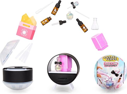 MGA's Miniverse - Make It Mini Fragrances Mini Collectibles (6 عبوات) حزمة عمياء، DIY، مستحضرات تجميل حقيقية، عطر، عنبر، خشبي، فاكهي، زهري، روائح منعشة، غير سامة، جامعي، 8+ in Kuwait