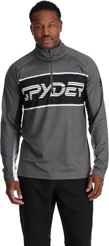 Spyder Men's Paramount Zip T-Neck Mid-Layer Mens in Saudi Arabia