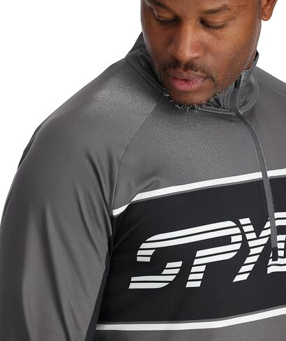 Spyder Men's Paramount Zip T-Neck Mid-Layer Mens in Saudi Arabia