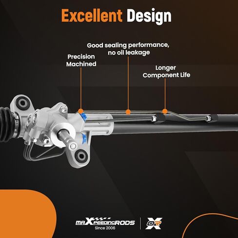 مجموعة حامل وترس التوجيه الهيدروليكي من maXpeedingrods متوافقة مع Acura TSX L4 2.4L 2004-2008، استبدال OE 26-2720، 3010SDAA01، عالي الأداء، سهل التركيب in Saudi Arabia