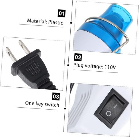 TEHAUX 110v Multi-functional Embossing Heat Tool Hot Air Device for Diy Projects Handheld Heaters Us for Rubber Stamps and Shrinkable in Saudi Arabia