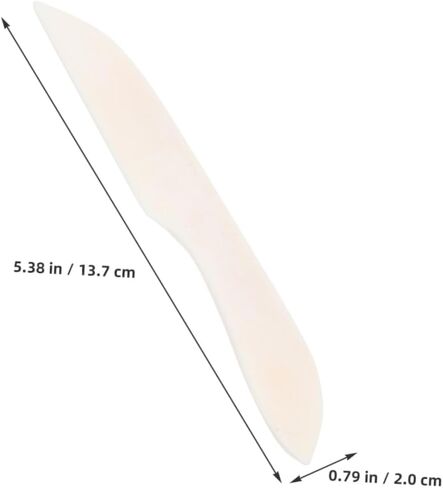 Angoily 2pcs Real Bone Folder Tool for Paper Creasing Bookbinding and Crafting Precision Scoring and Folding for Origami Card Making and Projects Beige Finish in Saudi Arabia