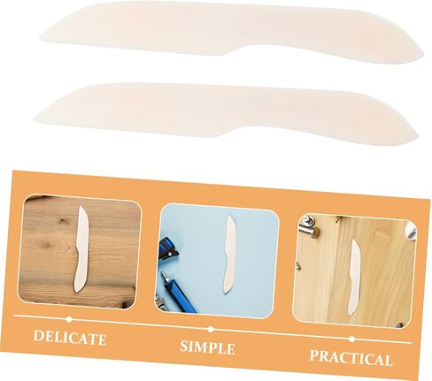 Angoily 2pcs Real Bone Folder Tool for Paper Creasing Bookbinding and Crafting Precision Scoring and Folding for Origami Card Making and Projects Beige Finish in Saudi Arabia