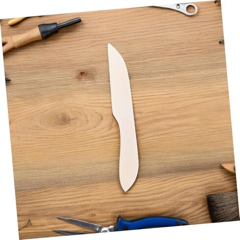 Angoily 2pcs Real Bone Folder Tool for Paper Creasing Bookbinding and Crafting Precision Scoring and Folding for Origami Card Making and Projects Beige Finish in Saudi Arabia