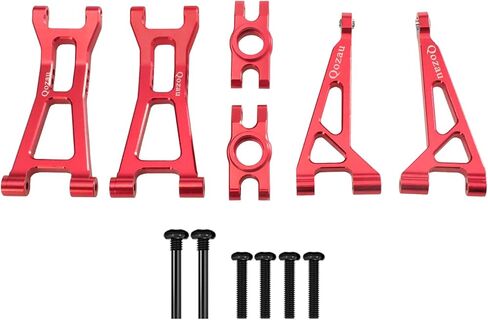 Aluminum Upgrade Kit, Front Rear Suspension Arms, Steering Knuckles & Hubs, R168Z Bearings for 1/16 MJX Hyper GO H16BM H16GT H16DR 16208 16209 16210 RC Truck Car Accessories Parts (Rde) in Saudi Arabia