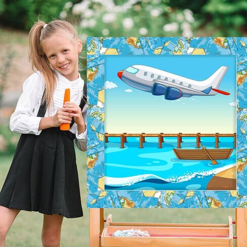 67ft Travel The Map Globes Bulletin Board Borders World Map Bulletin Board Decorations Adventure Awaits Sign Travel Trim Border Decor Earth Globe Border for School Classroom Party Wall Decor in Saudi Arabia