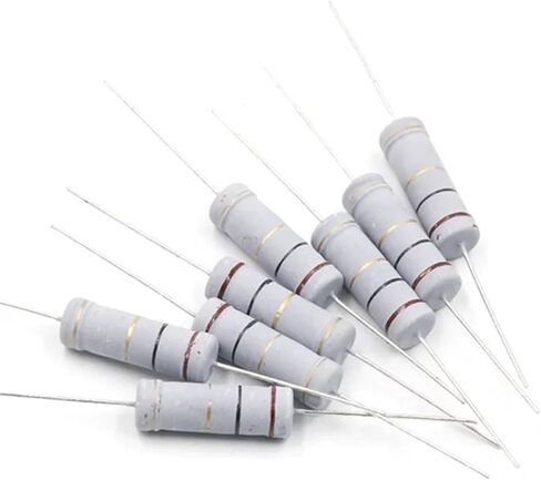5W Carbon Film Resistor 5% 0.1 0.33 0.5 8.2 10 22 330 1K 4.7K 10K 75K 100K 150K 510K 1M Ohm Resistance Diy Electronic Kit(36K Ohm) in Saudi Arabia