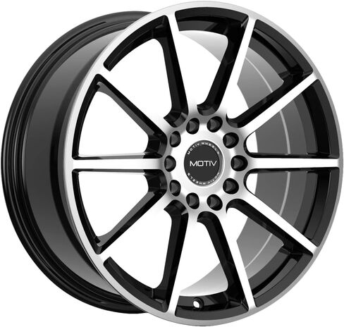 Motiv 431MB 16x7.5 5x100/5x4.5" +40mm Black/Machined Wheel Rim 16" Inch in Saudi Arabia