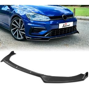 ممتص الصدمات الأمامي للشفة مناسب لسيارة VW Golf Hatchback Comfortline/Highline/R Base/S 2015-2019 لسيارة VW GTI Hatchback Autobahn/Base/S/SE 2015-2019 3 قطع شفة أمامية غير لامعة باللون الأسود in Kuwait