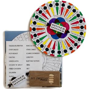 The Original Dinner Spinner DIY What to Eat Decider- Food Decision Maker Game for Couples & Families - Funny Stocking Stuffers, White Elephant Gift Ideas, & Date Night Dice Alternative in Saudi Arabia