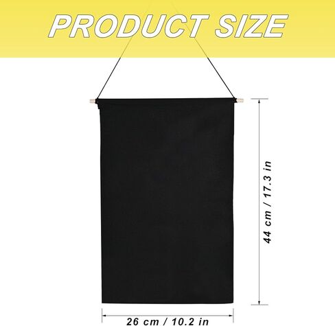 Square Blank Canvas Wall Display Banner | Large Pin Board for Badges, Brooches, Buttons & Jewelry Collections | Versatile Hanging Organizer (2 Black) in Saudi Arabia