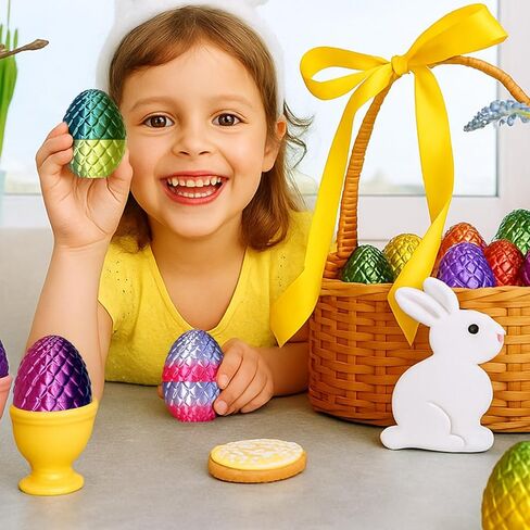 بيض تنين مطبوع ثلاثي الأبعاد - مجموعة تنين كريستال مفصلية صغيرة مكونة من 6 قطع مع تنانين مخفية بالداخل، ألعاب تململ ممتعة، أعياد الميلاد، هدايا زينة عيد الميلاد في الداخل والخارج، هدايا الحفلات in Kuwait