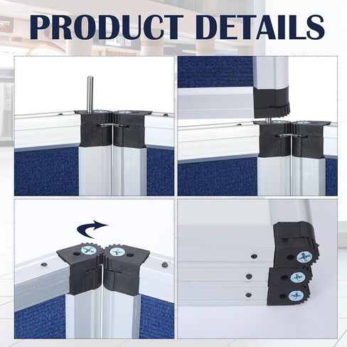 Sherr 3 Panel Trade Show Presentation Board, 72 x 35.3 inches Tri Fold Display Board, Black Single Sided Tabletop Display, Folding Panel for Trade Show Table Top in Saudi Arabia
