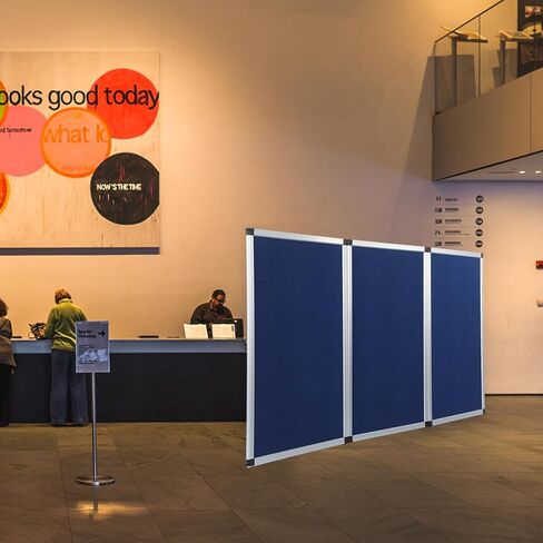 Sherr 3 Panel Trade Show Presentation Board, 72 x 35.3 inches Tri Fold Display Board, Black Single Sided Tabletop Display, Folding Panel for Trade Show Table Top in Saudi Arabia