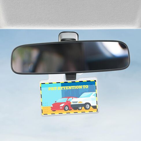 10 Pcs Horizontal Clear Parking Permit Holder, Parking Permit Hang Tag Rear View Mirror Hanger Car Parking Lot Pass Parking Permits Card Holder for Car Trucks SUVs Passes, Permits in Saudi Arabia