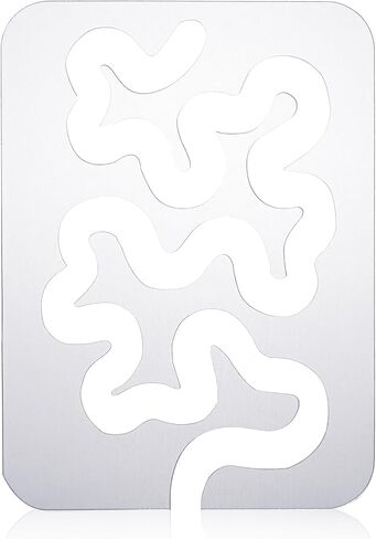 Meander Quilting Template, Acrylic Ruler for Motion Quilting, Transparent Stencil Guide for Domestic & Industrial Sewing Machines in Saudi Arabia