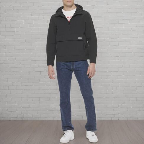 Levi's Men's Lightweight Taslan Hooded Popover Windbreaker Jacket in Kuwait