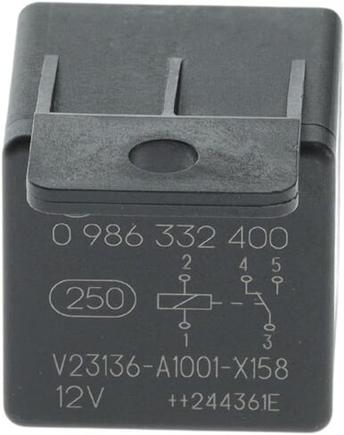 BOSCH 0986332400 Change Over Mini Relay with Integral Mounting Bracket - 5 pins, 12V DC, 30/20 Amp - Single in Saudi Arabia