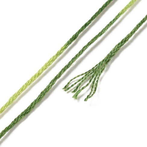 10 Skeins Hot Pink 0.5mm 6-Ply Polyester Embroidery Floss Cross Stitch Threads Segment Dyed Gradient for DIY Craft Hand Sewing Knitting DIY Crafts Jewelry Making 8.75 Yards(8m)/Skein in Saudi Arabia