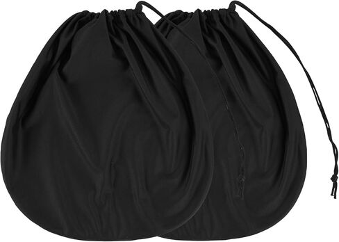 Helmet Bag - Black Motorcycle Helmet Storage Cover with Drawstring, Lightweight Polyester Carrying Pouch for Welding, Bike, Sports & Travel (17.32 x 17.32 Inches) in Saudi Arabia