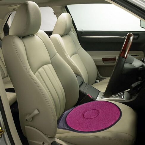 360 Degree Rotating Car Seat Cushion Swivel Pad with Non-Slip Base Breathable Comfort for Elderly Pregnant Mobility Assistance Home Office Use in Saudi Arabia