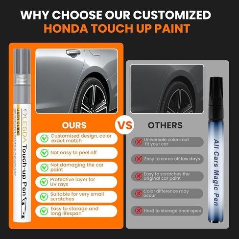 قلم مزيل خدوش السيارة لهوندا كريستال بلاك بيرل NH-731P طلاء اللمس للسيارات الكل في واحد قلم إصلاح الخدوش السحري لطلاء السيارة لـ CR-V/سيفيك/ريدجلاين/جواز السفر/أكورد/HR-V/Pilot/Odyssey in Kuwait