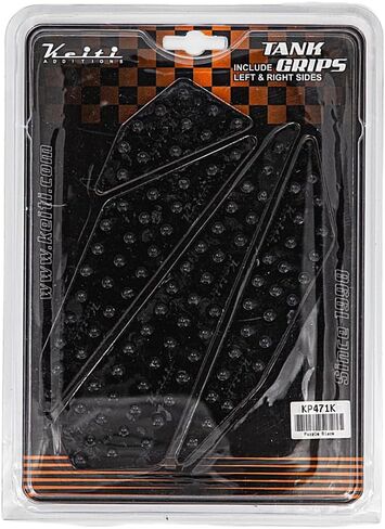 Keiti Motorcycle Fuel Tank Grip Knee Pad, Self-adhesive Protector (Black KP471K) in Saudi Arabia