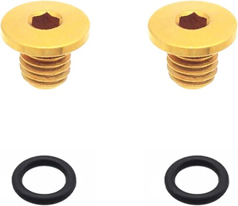 قطعتان من براغي غطاء زيت الدراجات ذات المتانة، براغي نزيف الدراجات الملونة لأذرع فرامل الدراجة in Kuwait