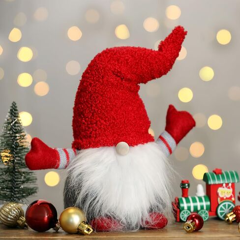 Cabilock 24PCS Pre-Cut Gnome Beard, Fake Beards with Wood Balls Kits, Faux Fur Costume Handmade Dwarf Making Supplies for Halloween Christmas Crafts, White in Kuwait