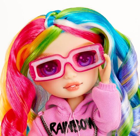 RAINBOW HIGH Creative Crystals Amaya - 28 cm Rainbow Model Doll with Crystal Accessory DIY Kit, Ring for You, Resin Game, Gift for 8+ Years, Non-Edible in Saudi Arabia