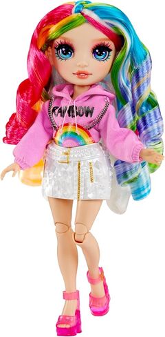 RAINBOW HIGH Creative Crystals Amaya - 28 cm Rainbow Model Doll with Crystal Accessory DIY Kit, Ring for You, Resin Game, Gift for 8+ Years, Non-Edible in Saudi Arabia