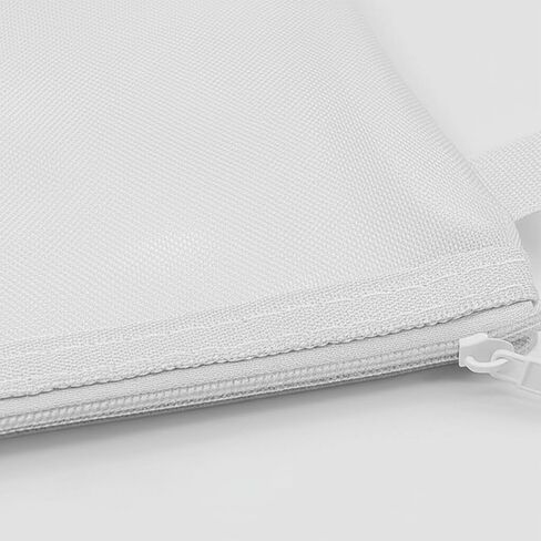 2 Pcs Zipper File Bags Waterproof Mesh Pouch Multifunctional Clear Pen Bag for Office Home Cosmetics Travel Accessories(8.1"x4.3") in Saudi Arabia