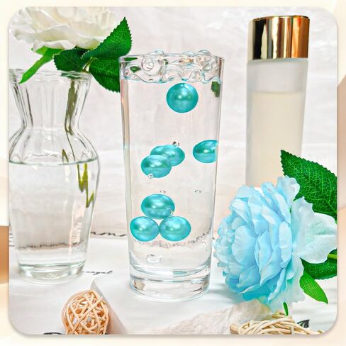 Elegant Vase Filler About 200 Crystal Clear Beads & ABS Simulated Pearls for Floral Arrangements, Wedding Centerpieces, and Home Deco (Red) in Saudi Arabia