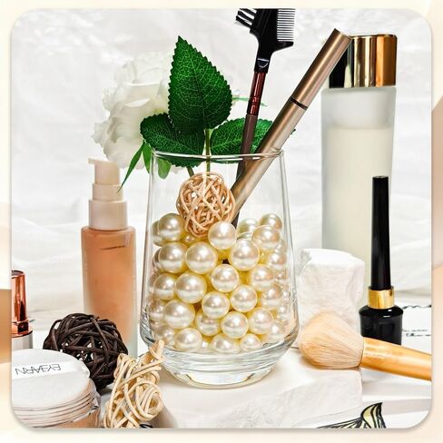 Elegant Vase Filler About 200 Crystal Clear Beads & ABS Simulated Pearls for Floral Arrangements, Wedding Centerpieces, and Home Deco (Red) in Kuwait