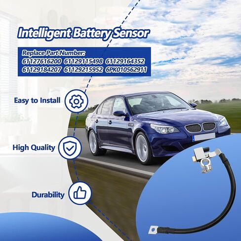 مستشعر بطارية ذكي مناسب لسيارات BMW E90 E92 E93 E60 316 318 320 325 520 523 525 استبدال 61127616200 61129115498 61129164352 61129184207 in Kuwait
