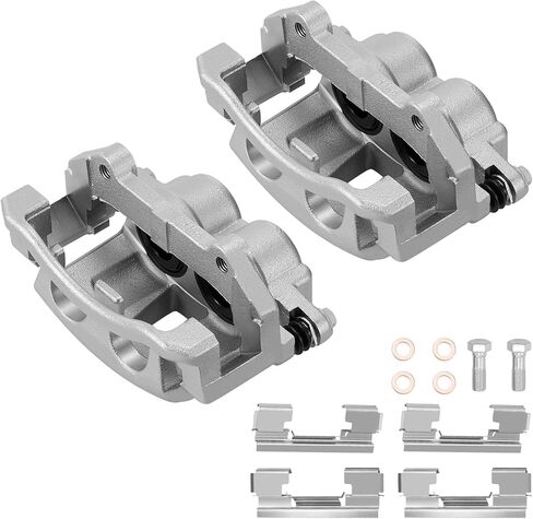 Front Brake Caliper Assembly Replaces for 18B4990 18B4991, Compatible with Jeep Commander 2006-2010, Compatible with Jeep Grand Cherokee 2007-2010 3.7L 4.7L 5.7L in Saudi Arabia